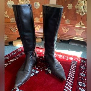 J.Crew Brown Leather Tall Boots size 8.5